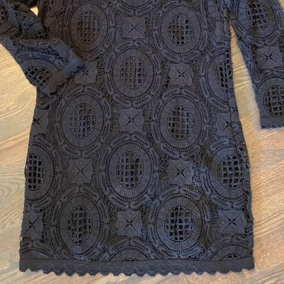 French Connection Black Lace Dress - Picture 3 of 5